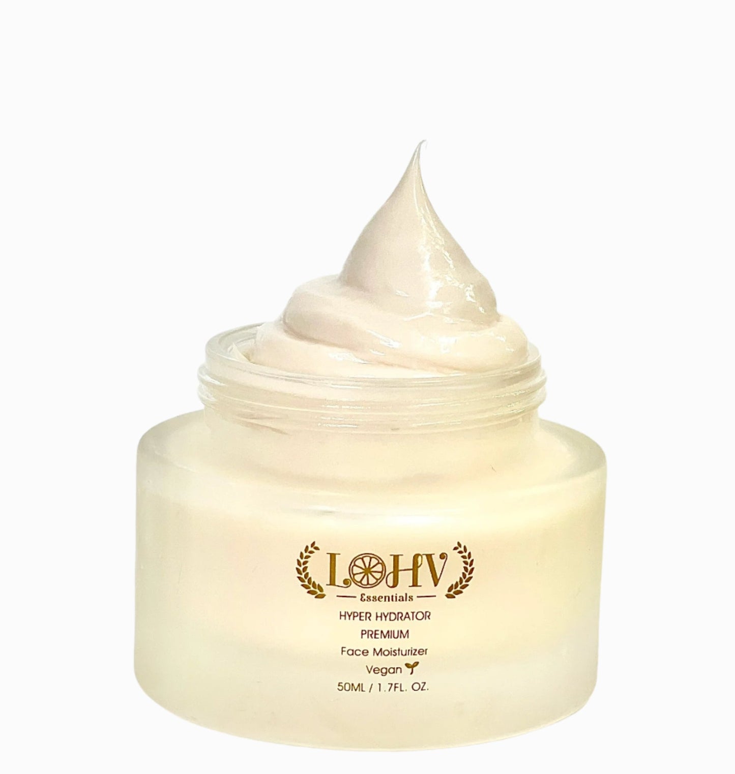 PREMIUM 100% VEGAN HYPER HYDRATOR Face Moisturizer With SPF 30 + Hyaluronic Acid + Lactic acid + Vitamin C + Kombucha